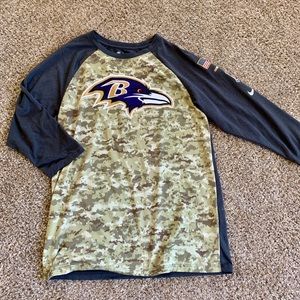 NFL Baltimore Ravens Nike Baseball Shirt